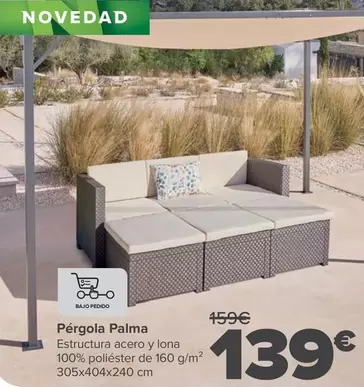 Oferta de Pergola Palma por 139€ en Carrefour