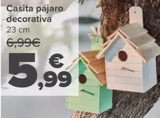 Oferta de Casita Pajaro Decorativa por 5,99€ en Carrefour