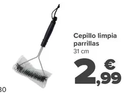 Oferta de Cepillo Limpia Parrillas por 2,99€ en Carrefour