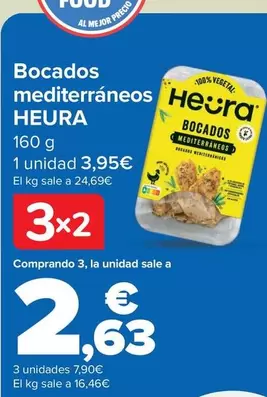 Oferta de Heura - Bocados Mediterraneos  por 3,95€ en Carrefour