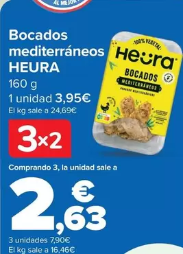 Oferta de Heura - Bocados Mediterraneos  por 3,95€ en Carrefour