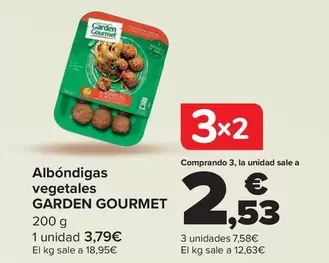 Oferta de Garden Gourmet - Albondigas Vegetales   por 3,79€ en Carrefour