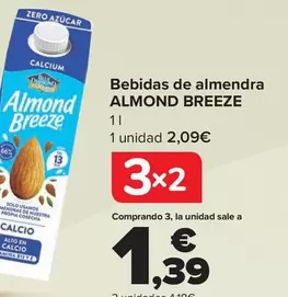 Oferta de Almond Breeze - Bebidas De Almendra   por 2,09€ en Carrefour