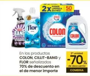 Oferta de En Los Productos Colon/ Cillit Bang T Flor Senalizados 70% De Descuento En El De Menor Importe en Eroski