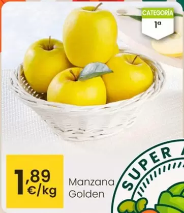 Oferta de Manzana Golden por 1,89€ en Eroski