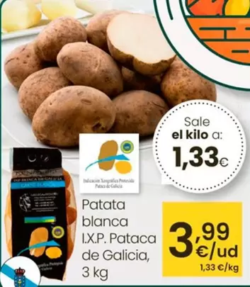 Oferta de Patata Blanca I.X.P. Pataca De Galicia por 3,99€ en Eroski