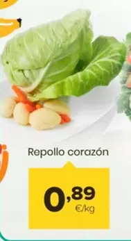 Oferta de Repollo Corazón por 0,89€ en Autoservicios Familia