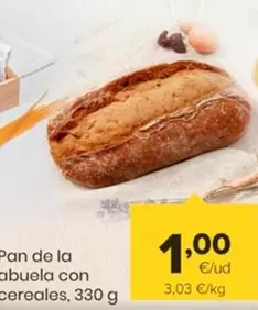 Oferta de Pan De La Abuela Con Cereales por 1€ en Autoservicios Familia