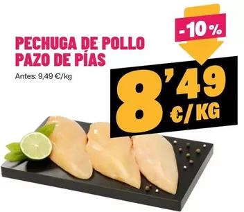 Oferta de Pechuga De Pollo Pazo De Pias por 8,49€ en Ahorramas