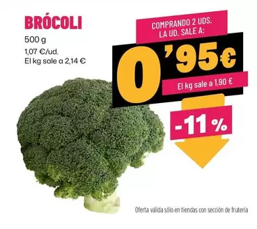 Oferta de Brócoli por 0,95€ en Ahorramas