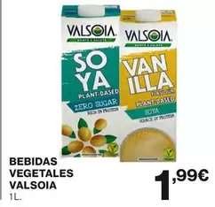 Oferta de Bebidas Vegetales por 1,99€ en Hipercor