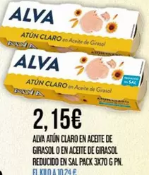 Oferta de Claro - Atun  En Aceite De Girasol O En Aceite De Girasol por 2,15€ en Claudio