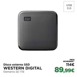 Oferta de Elements - disco externo SSD por 89,99€ en El Corte Inglés