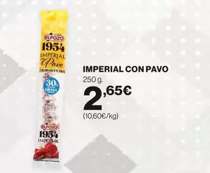 Oferta de Elpozo - Imperial Con Pavo por 2,65€ en El Corte Inglés