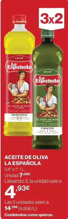 Oferta de La Española - Aceite De Oliva por 4,93€ en El Corte Inglés