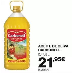Oferta de Carbonell - Aceite De Oliva por 21,95€ en El Corte Inglés