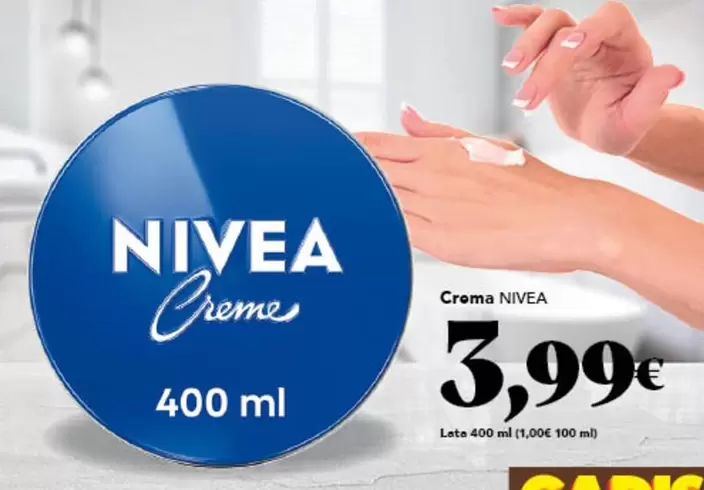 Oferta de Nivea - Crema por 3,99€ en Gadis