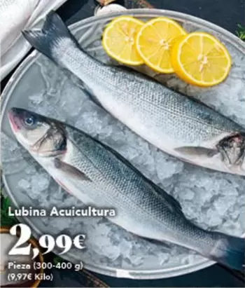Oferta de Lubina Acuicultura por 2,99€ en Gadis