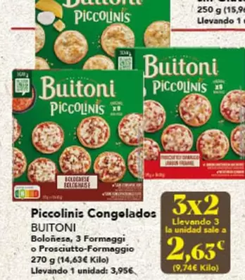 Oferta de Piccolinis - Piccolinis Congelados por 3,95€ en Gadis