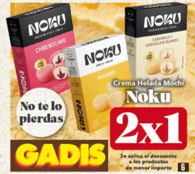 Oferta de Noku - Crema Helada Mochi en Gadis