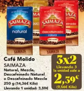 Oferta de Saimaza - Café Molido por 2,39€ en Gadis