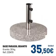 Oferta de Base Parasol Granito por 35,5€ en Makro