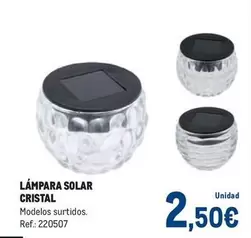 Oferta de Solar - Lampara  Cristal por 2,5€ en Makro