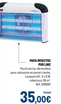 Oferta de Mata - Mata Insectos Pur Line por 35€ en Makro