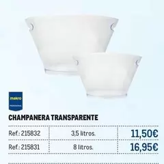 Oferta de Champanera Transparente por 11,5€ en Makro