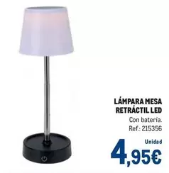 Oferta de Lampara Mesa Retractil Led por 4,95€ en Makro