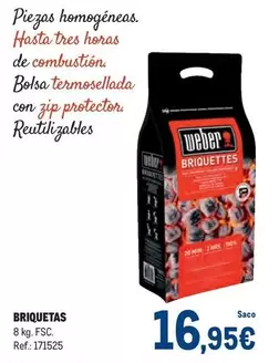 Oferta de Briquetas por 16,95€ en Makro