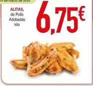 Oferta de Alitas por 6,75€ en Masymas