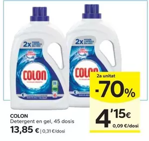 Oferta de Colon - Detergent En Gel por 13,85€ en Caprabo