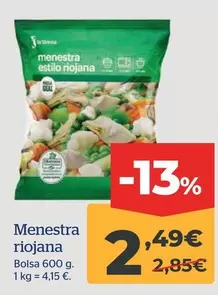 Oferta de Menestra Riojana por 2,49€ en La Sirena