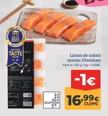 Oferta de Premium - Lloms De Salmo Noruec por 16,99€ en La Sirena