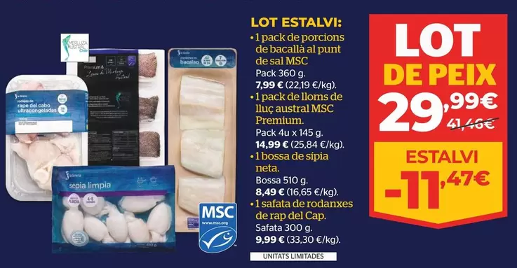 Oferta de Premium - Lot Estalvi por 29,99€ en La Sirena