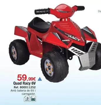 Oferta de Quad Racy 6V por 59,99€ en DRIM