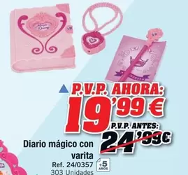 Oferta de Diario Magico Con Varita por 19,99€ en DRIM