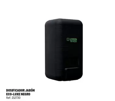 Oferta de Losdi - Dosificador Jabon Eco-luxe Negro en Makro