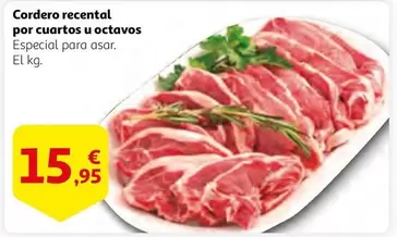 Oferta de Cordero Recental Por Cuartos U Octavos por 15,95€ en Alcampo