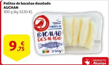 Oferta de Auchan -  Palitos De Bacalao Desalado por 9,75€ en Alcampo