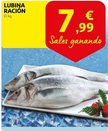 Oferta de Lubina Ración por 7,99€ en Alcampo
