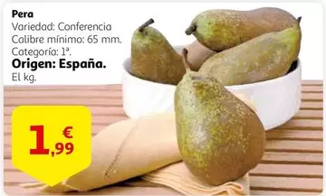Oferta de Pera por 1,99€ en Alcampo