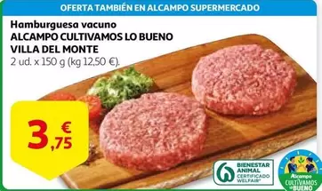 Oferta de Alcampo - Hamburguesa Vacuno por 3,75€ en Alcampo