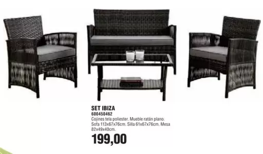 Oferta de Set Ibiza por 199€ en Coinfer