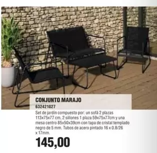 Oferta de Cristal - Conjunto Marajo por 145€ en Coinfer