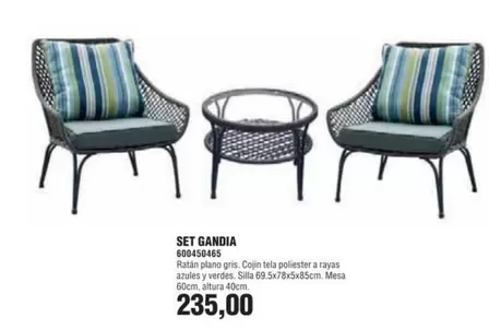 Oferta de Set Gandia  por 235€ en Coinfer