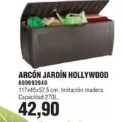 Oferta de Hollywood - Arcón Jardín Hollywood por 42,9€ en Coinfer