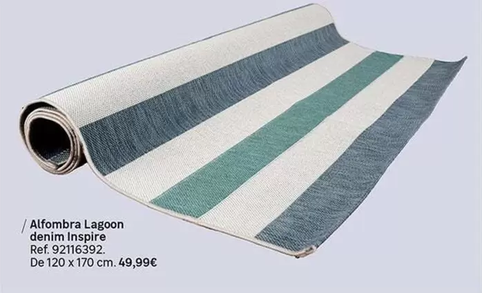 Oferta de Alfombra Lagoon Denim Inspire por 49,99€ en Leroy Merlin