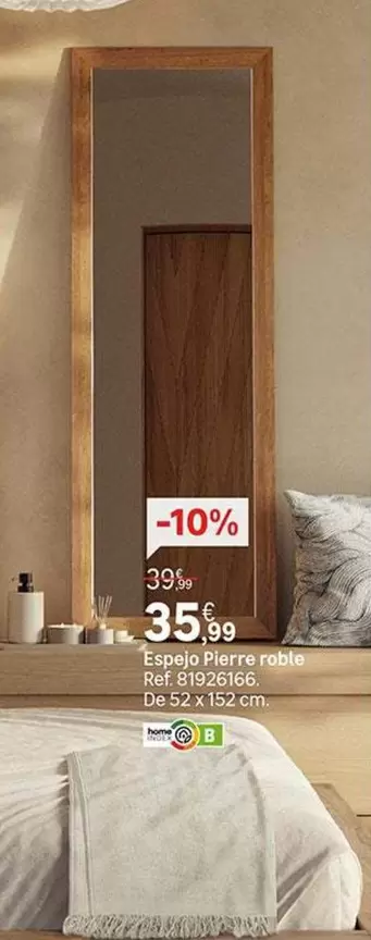 Oferta de Espejo Pierre Roble por 35,99€ en Leroy Merlin